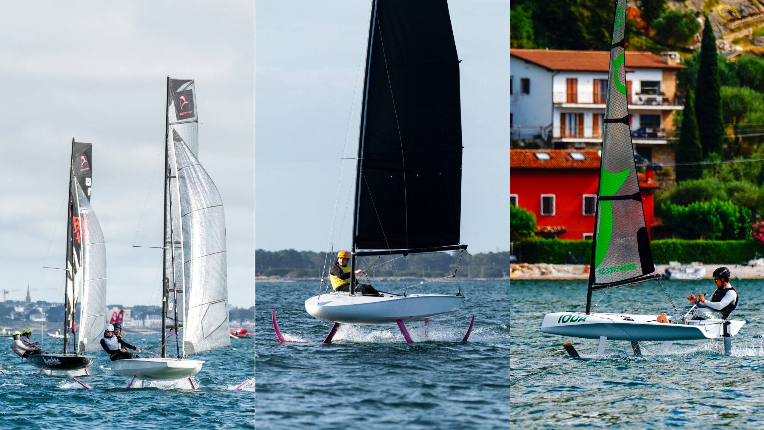 BirdyFish - foiling dinghy - foil boat - Tabo Surf Center - Lac de côme - Lake Como - essai Birdyfish - Birdyfish trial session